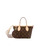 LV Monogram Canvas Neverfull BB Handbag Beige