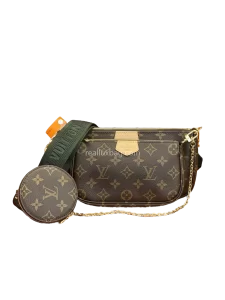 LV Monogram Multi Pochette Accessoires Khaki