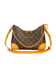 LV Monogram Canvas Boulogne Handbag natural