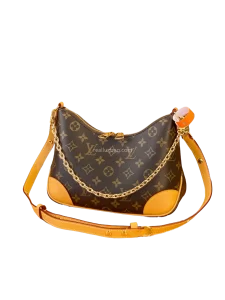 LV Monogram Canvas Boulogne Handbag natural