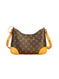 LV Monogram Canvas Boulogne Handbag natural