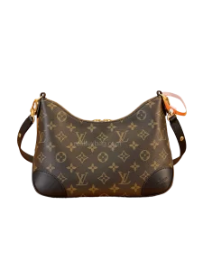LV Monogram Canvas Boulogne Handbag black
