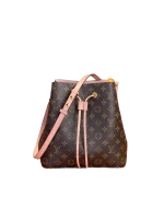LV Monogram NéoNoé MM Bucket Bag Rose Poudre
