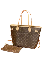 LV Monogram Canvas Neverfull MM Handbag