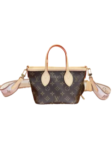 LV Monogram Canvas Neverfull BB Handbag Beige