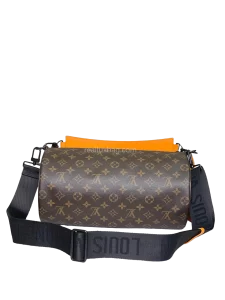LV Soft Polochon Bag Macassar Monogram Canvas MM