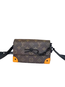LV Monogram Steamer Messenger Bag Canvas Brown