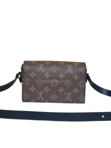LV Monogram Steamer Messenger Bag Canvas Brown