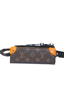 LV Monogram Steamer Messenger Bag Canvas Brown