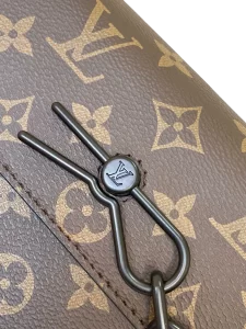 LV Monogram Steamer Messenger Bag Canvas Brown