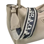 Vitello Daino Soft Large Zippered Top Handle Bag