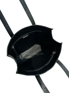 Medium Crinkled Tote Bag | Black
