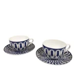 Bleus d'Ailleurs Tea Cup and Saucer 2 Sets