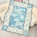 Avalon Animaux Nattes blanke bleu nattier