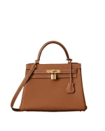 Kelly 28 Grown Togo Gold Hardware