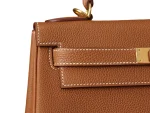 Kelly 28 Grown Togo Gold Hardware