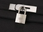 Kelly 28 Black Togo Palladium Hardware