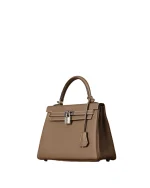Kelly 28 Etoupe Togo Palladium Hardware