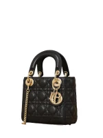 Patent Cannage Mini Lady Dior Black