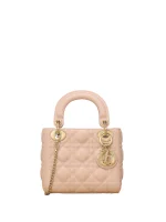 Patent Cannage Mini Lady Dior Pink