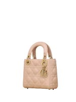 Patent Cannage Mini Lady Dior Pink