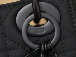Ultramatte Cannage Calfskin Mini Lady Dior Black