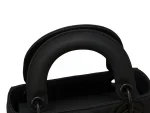 Ultramatte Cannage Calfskin Mini Lady Dior Black