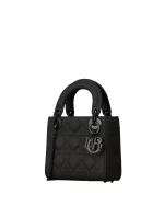 Ultramatte Cannage Calfskin Mini Lady Dior Black