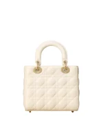 Small Lady Dior My ABCDior Bag White