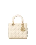 Small Lady Dior My ABCDior Bag White