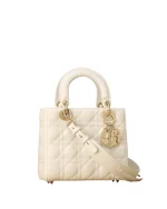 Small Lady Dior My ABCDior Bag White