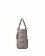 Small Lady Dior My ABCDior Bag Grey