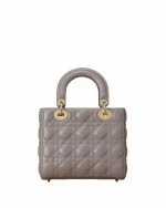 Small Lady Dior My ABCDior Bag Grey