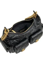 25C Lambskin Hobo Black