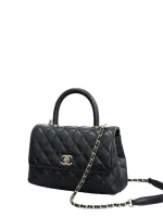 Mini Coco Handle Flap Black